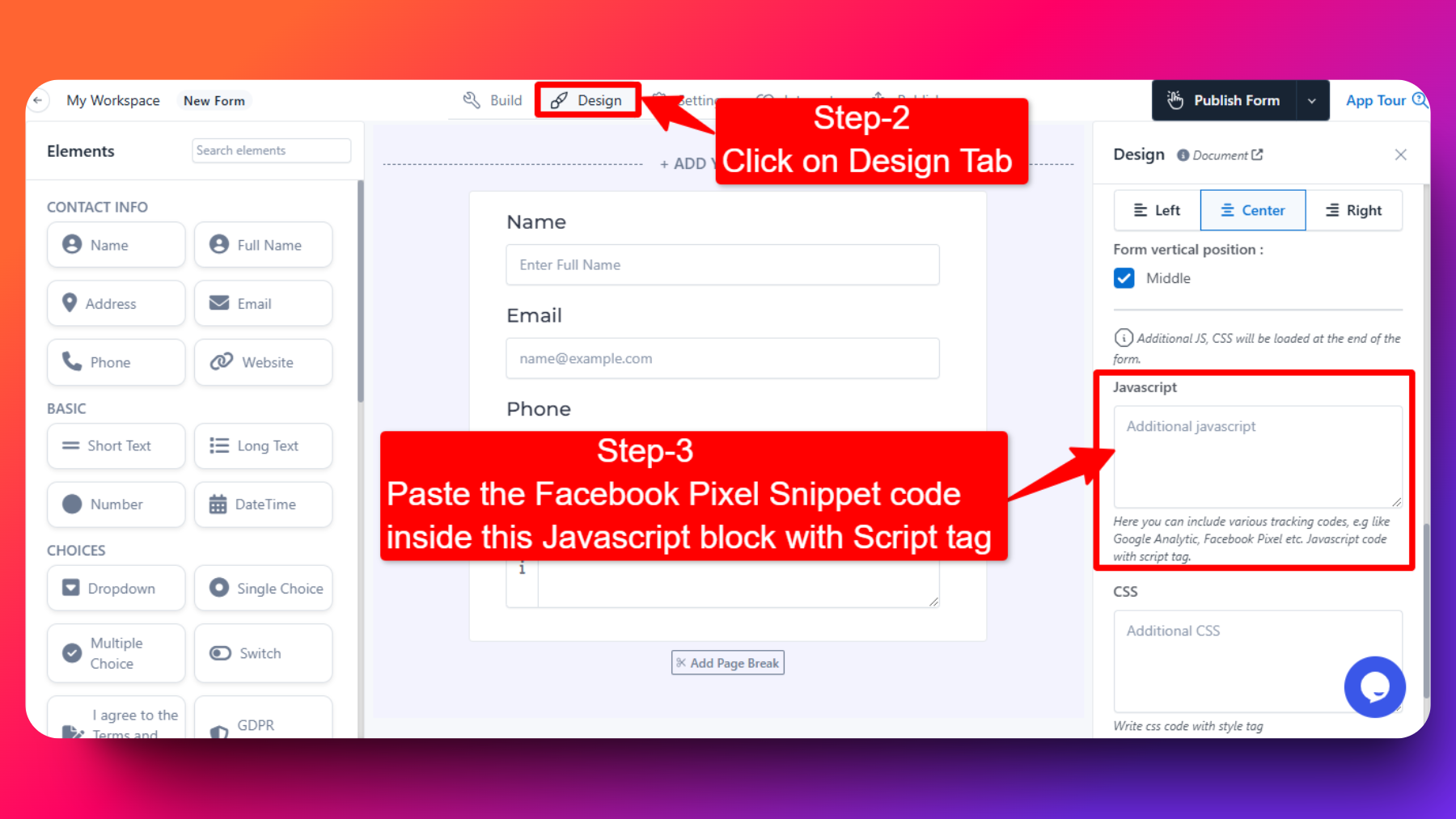 Facebook Pixel Integration