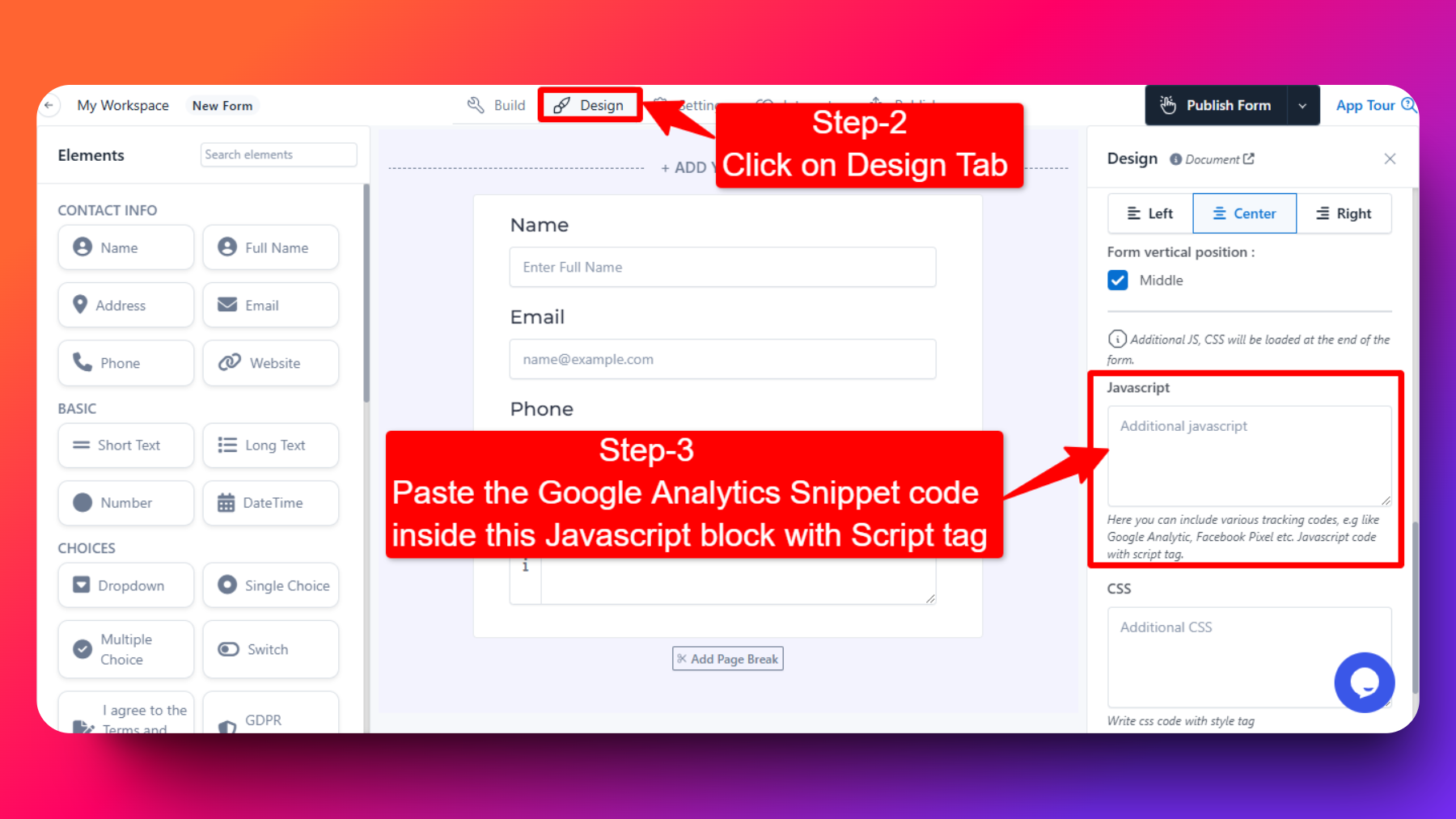 Google Analytics Integration