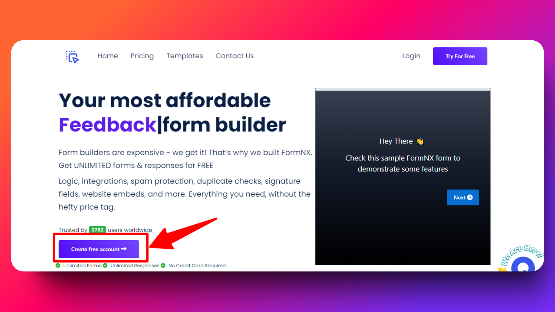 Login into your formNX account