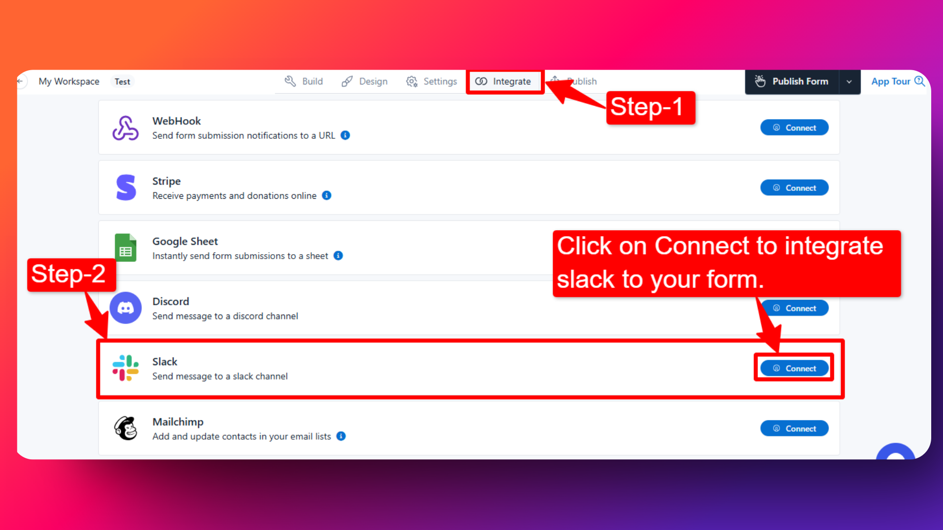 Slack integration