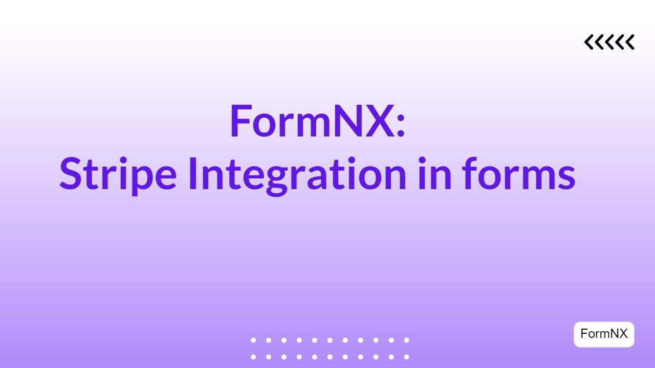 Stripe Integration in Forms