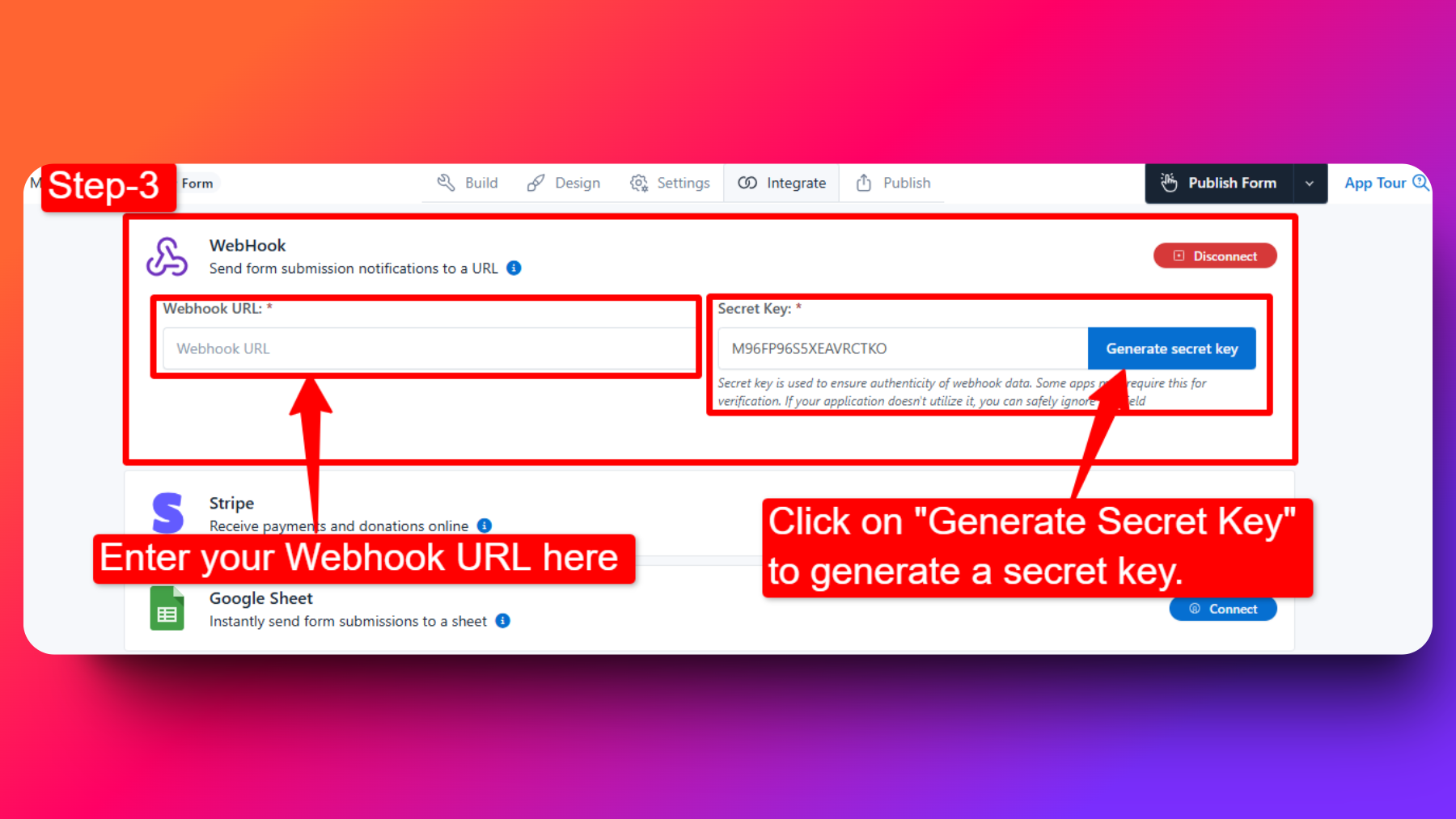 Webhook integration